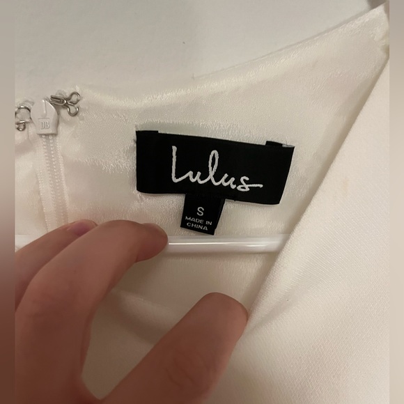 White Lulus Dress - Picture 3 of 4
